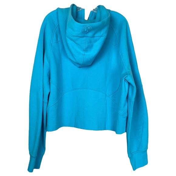 lululemon Scuba Oversized Half Zip Hoodie in Electric Turqoise ELTU NWT XL/XXL - Picture 3 of 6